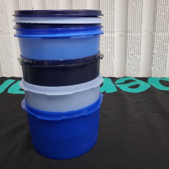 Tupperware Set of 4 Vintage Servalier Canister Set- (3 3/4 cup/910 ml ea… - Picture 5 of 5